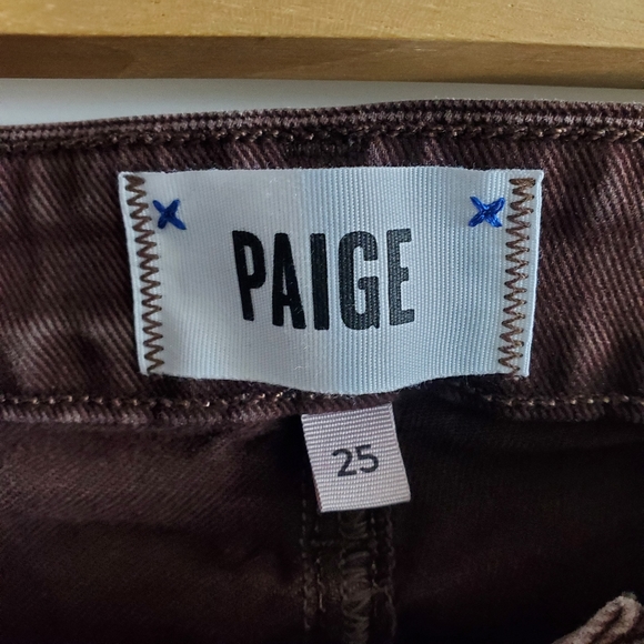 Paige Brown Hoxton Slim Jeans Pant Size 25 - Picture 5 of 14